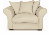 Fauteuil en tissu Perth Home Spirit