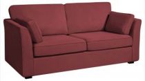 Canapé rouge CHARLOTTE fixe ou convertible Home Spirit