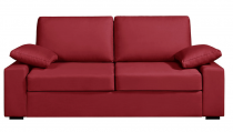 Canapé tissu rouge NEPTUNE fixe ou convertible Home Spirit