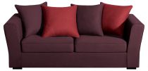 Canapé tissu bordeaux Watson Home Spirit, fixe ou convertible