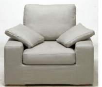 Fauteuil Neptune en tissu