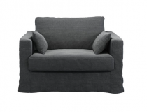 Fauteuil XL 100% lin BERMUDES Plumtex Home Spirit